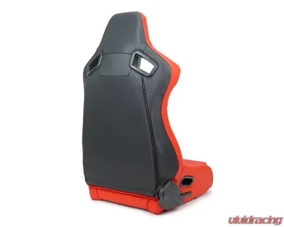 NRG Omega Reclinable Racing Seat - RSC-750RD/BK L/R